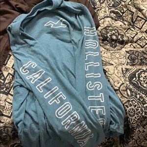 Hollister Light blue Long sleeve T-shirt